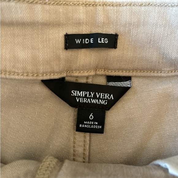 Simply Vera Vera Wang Wide Leg Slash Pocket Pants - Picture 7 of 7